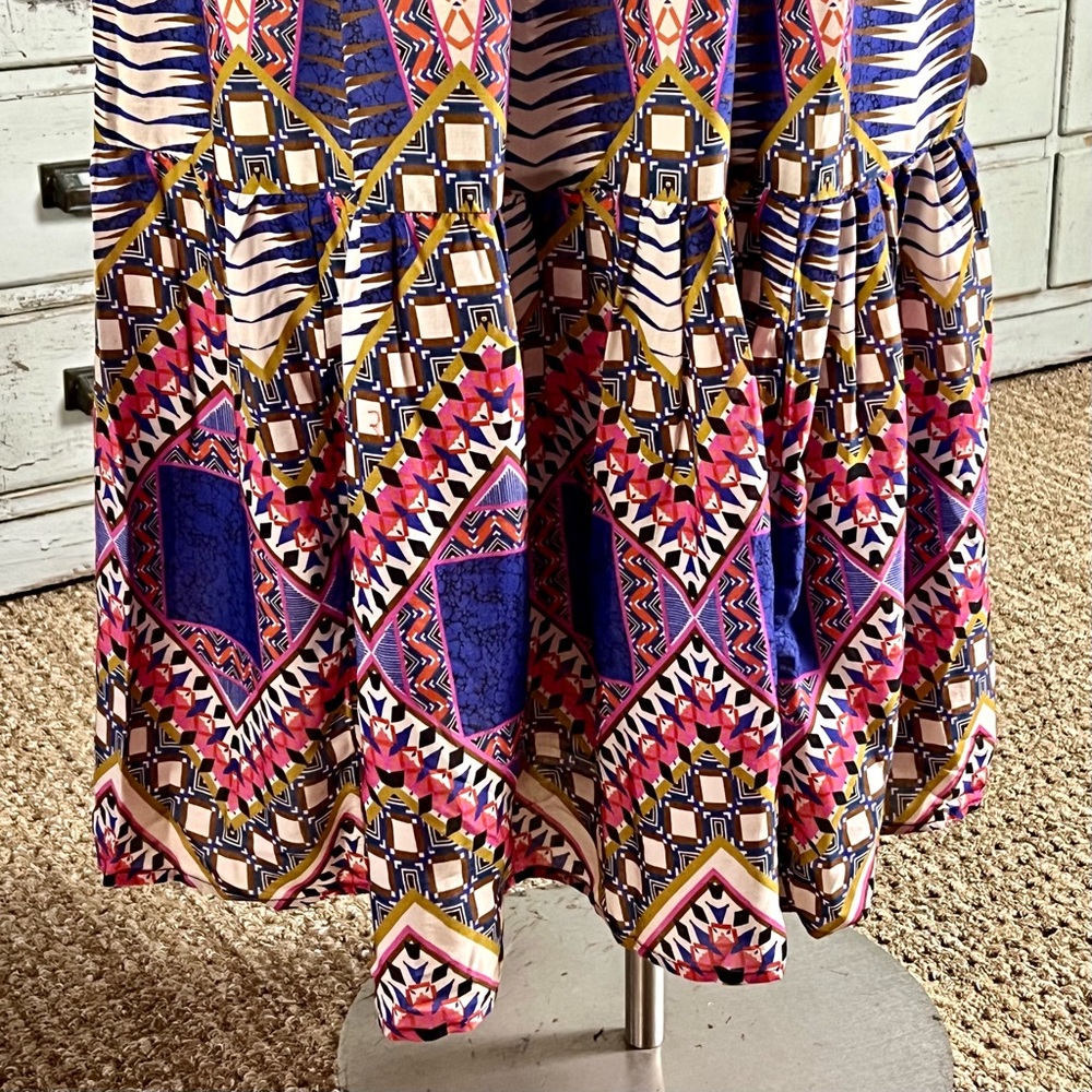 Anthropologie Flutter Sleeve Midi Dress M - Picture 5 of 11